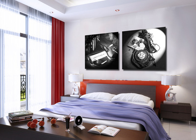 抽象樂章，藝術(shù)點(diǎn)睛 探秘樂器主題噴繪裝飾畫